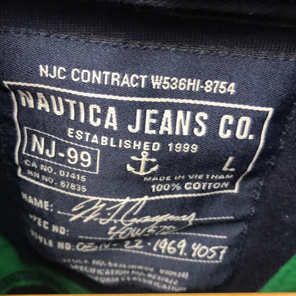 Nautica men’s rugby polo long sleeve - Picture 3 of 4